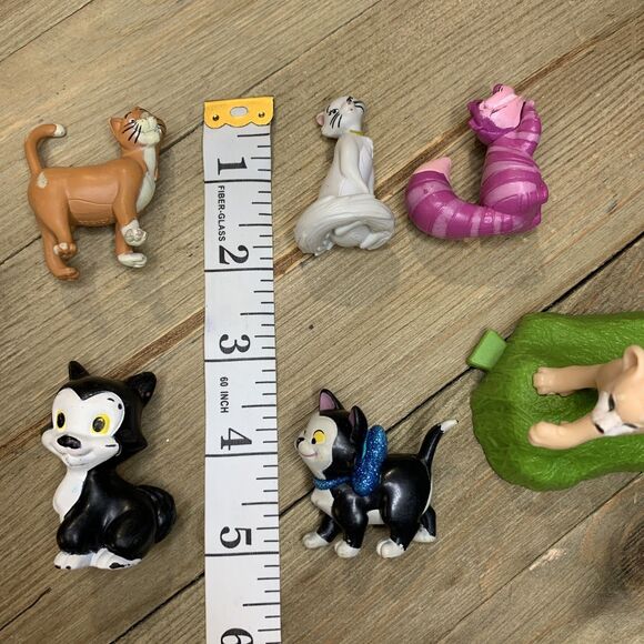 DISNEY® Cats Toy Lot of 6 Figaro Cheshire Cat Duchess Nala Thomas O' Malley - Picture 4 of 5